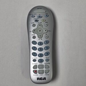 RCA RCR412SIZ Universal Remote Control 4-Device TV DVD VCR SAT DTC TESTED WORKS